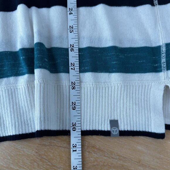 Talbots Sweater Womens Large Multi Color Striped Coastal Casual Preppy - EUC - Picture 12 of 12